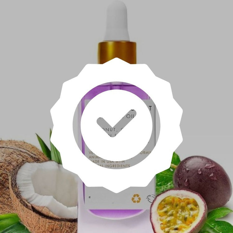 Natural oil product with coconut and passion fruit